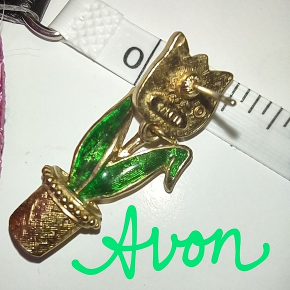 Avon Pink Tulip Dangling Earrings - Picture 5 of 9